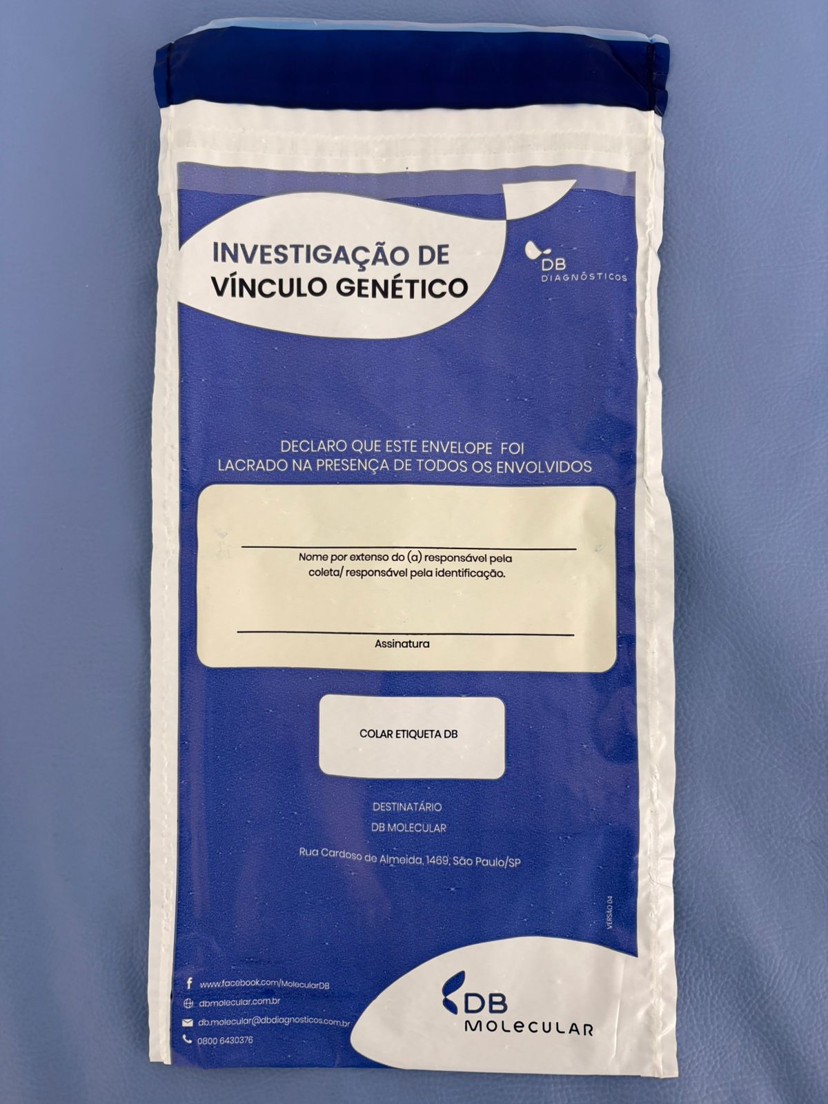 Lacre da bag de segurança - passo 3